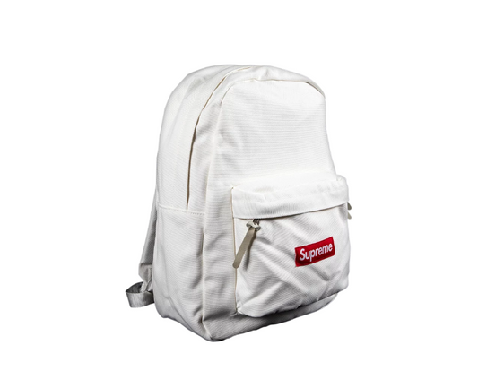 Supreme Canvas Backpack White