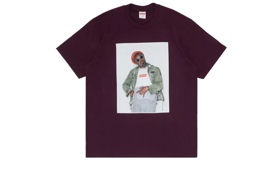 Supreme André 3000 Tee Eggplant