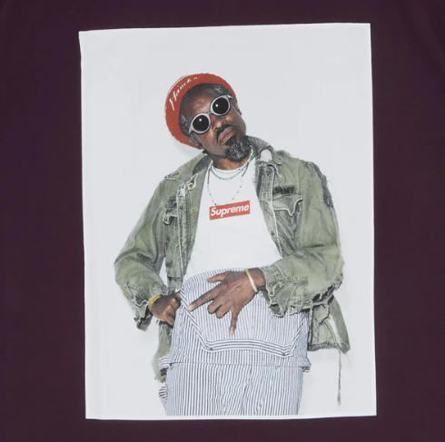 Supreme André 3000 Tee Eggplant